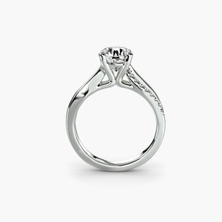 The Split Shank Pavé Solitaire
