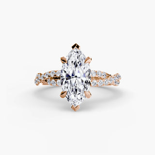The Twisted Pavé Solitaire
