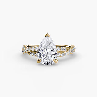 The Twisted Pavé Solitaire